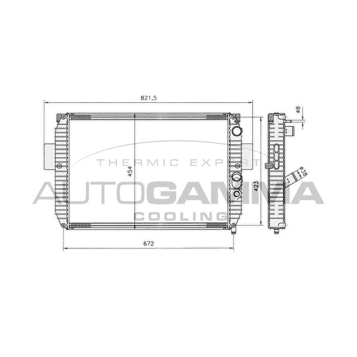 Radiatorius, variklio aušinimas AUTOGAMMA 403494