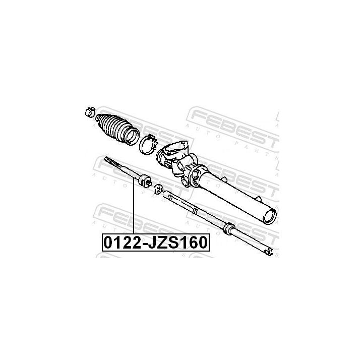 Vidinė skersinė vairo trauklė FEBEST 0122-JZS160