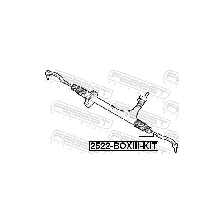 Vidinė skersinė vairo trauklė FEBEST 2522-BOXIII-KIT