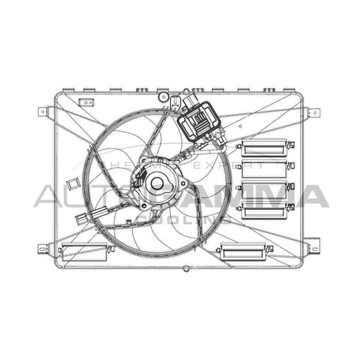 Ventiliatorius, radiatoriaus AUTOGAMMA GA200960