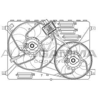 Ventiliatorius, radiatoriaus AUTOGAMMA GA200961