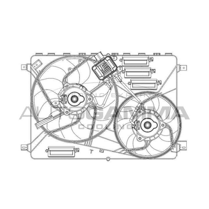 Ventiliatorius, radiatoriaus AUTOGAMMA GA200961
