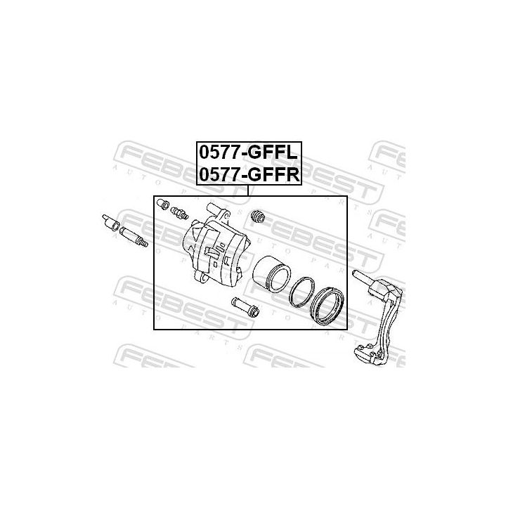Stabdžių apkaba FEBEST 0577-GFFL