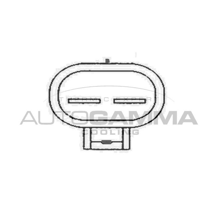 Ventiliatorius, radiatoriaus AUTOGAMMA GA220616