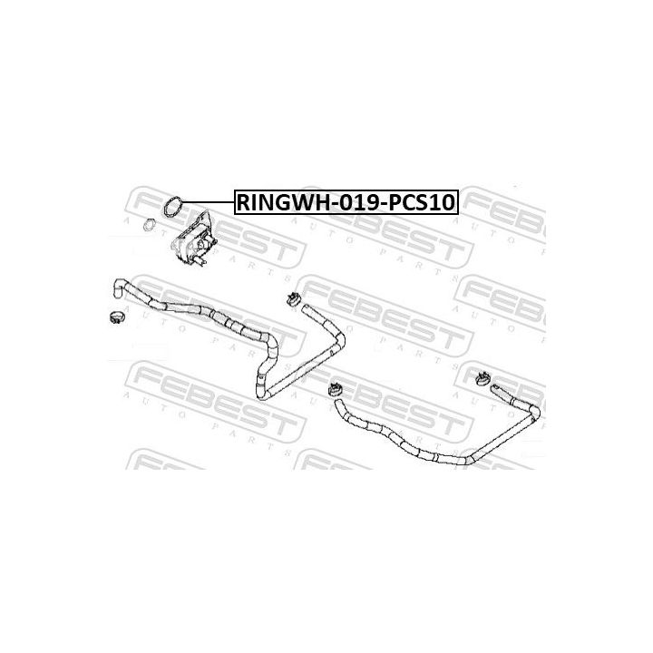 Tarpiklis, alyvos aušintuvas FEBEST RINGOL-061-PCS10