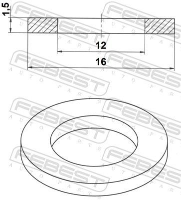 Tarpiklis FEBEST 88430-121615A