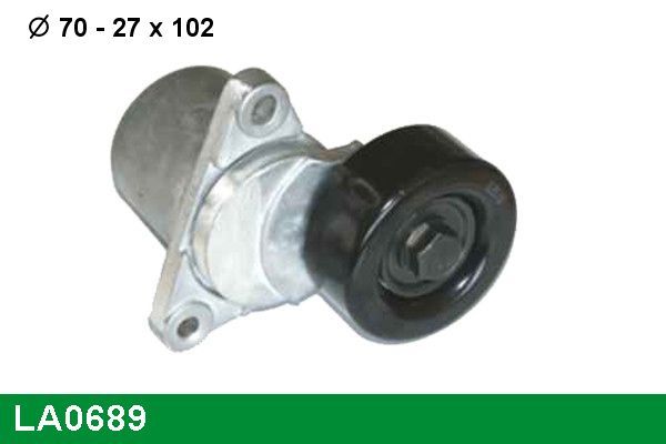 įtempiklio skriemulys, V formos rumbuotas diržas LUCAS LA0689