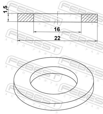 Tarpiklis FEBEST 88430-162215C