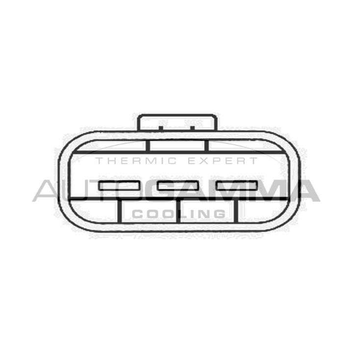 Ventiliatorius, radiatoriaus AUTOGAMMA GA228203