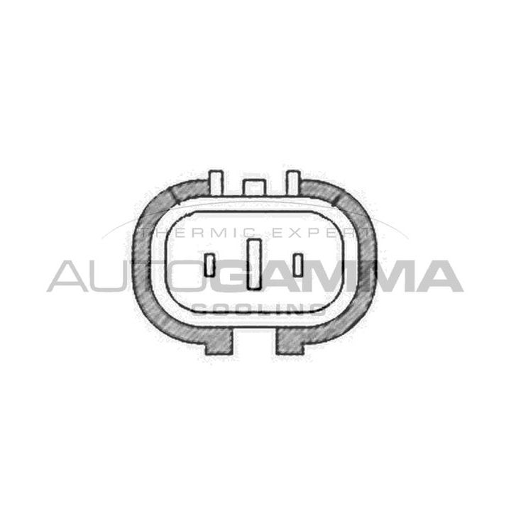 Ventiliatorius, radiatoriaus AUTOGAMMA GA228301