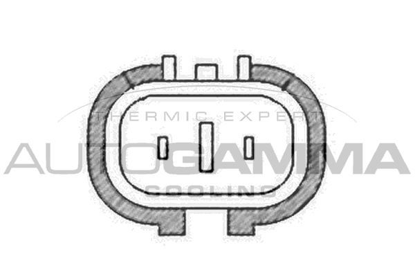 Ventiliatorius, radiatoriaus AUTOGAMMA GA228301