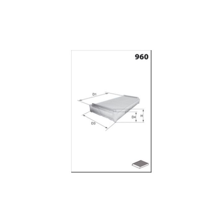 Filtras, salono oras LUCAS LFCP118S