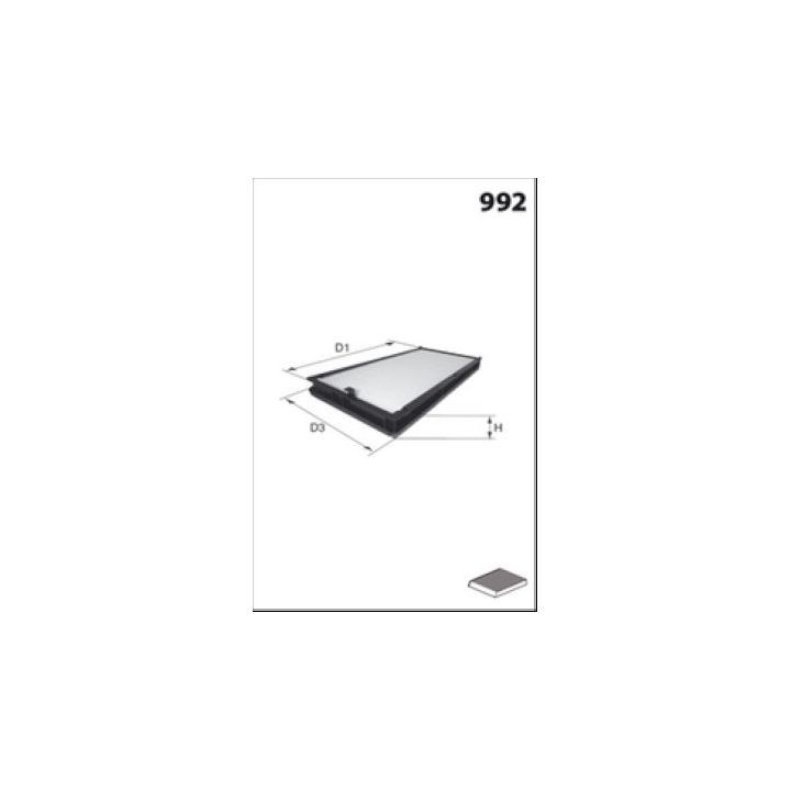 Filtras, salono oras LUCAS LFCP154