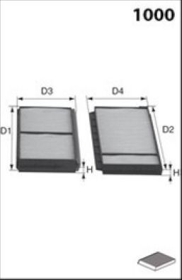 Filtras, salono oras LUCAS LFCP195S