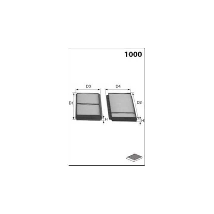 Filtras, salono oras LUCAS LFCP216S