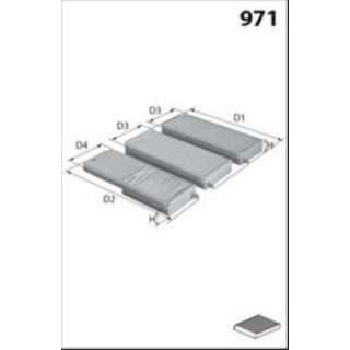 Filtras, salono oras LUCAS LFCP263S
