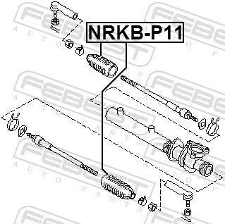 Gofruotoji membrana, vairavimas FEBEST NRKB-P11