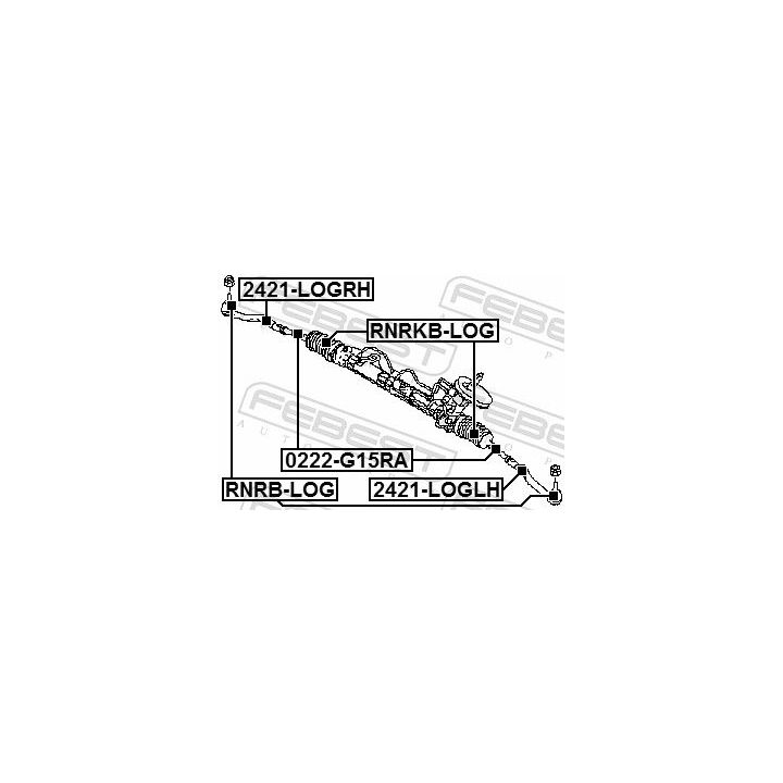 Gofruotoji membrana, vairavimas FEBEST RNRKB-LOG