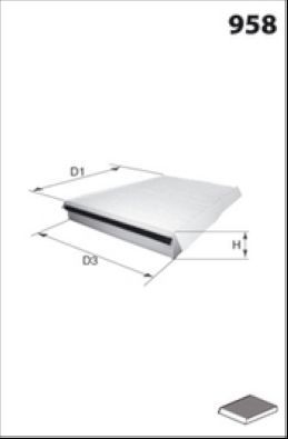 Filtras, salono oras LUCAS LFCP374