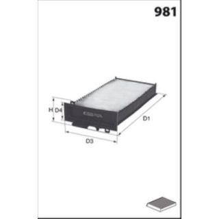 Filtras, salono oras LUCAS LFCP387