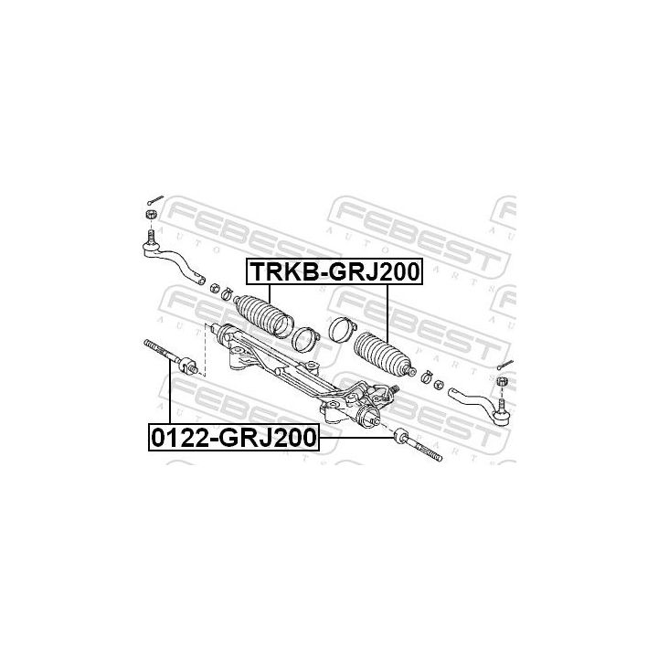 Gofruotoji membrana, vairavimas FEBEST TRKB-GRJ200