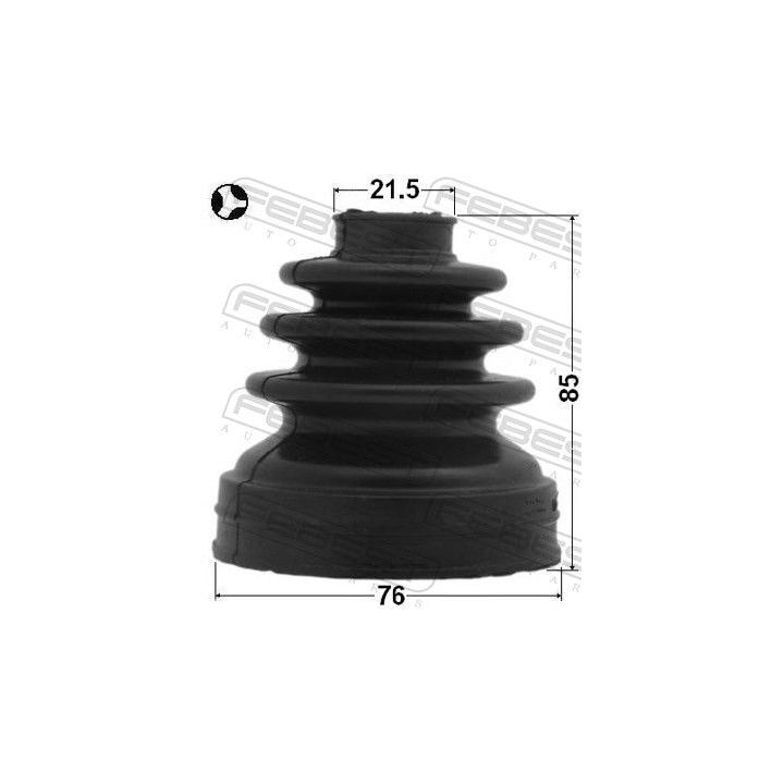 Gofruotoji membrana, kardaninis velenas FEBEST 0115-ACU35RT
