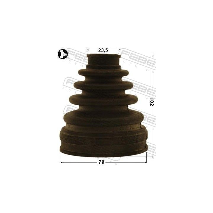 Gofruotoji membrana, kardaninis velenas FEBEST 0115-AZT255LT