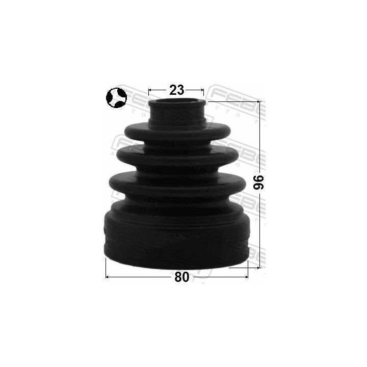 Gofruotoji membrana, kardaninis velenas FEBEST 0215-JJ10ET