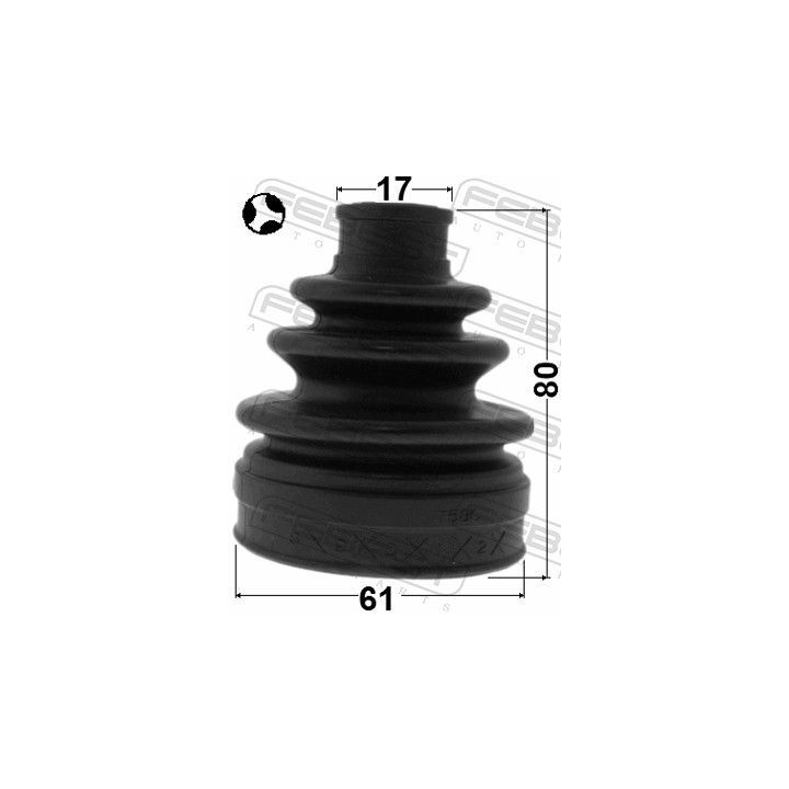 Gofruotoji membrana, kardaninis velenas FEBEST 0215-T31RT