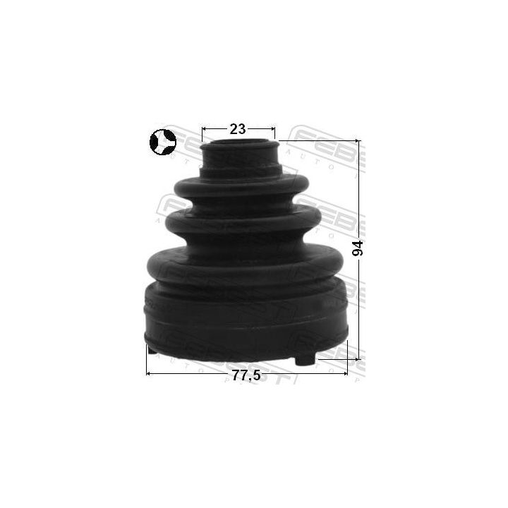 Gofruotoji membrana, kardaninis velenas FEBEST 0415-NA4T