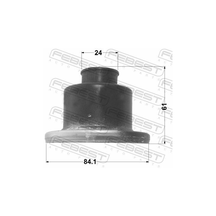 Gofruotoji membrana, kardaninis velenas FEBEST 0715-JB416SA