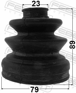 Gofruotoji membrana, kardaninis velenas FEBEST 1215-SANFER
