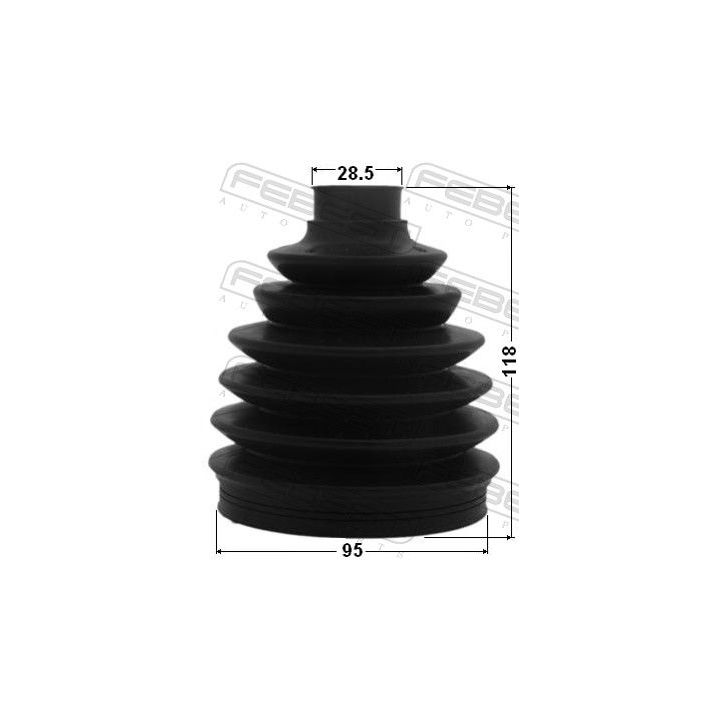 Gofruotoji membrana, kardaninis velenas FEBEST 1217-CM