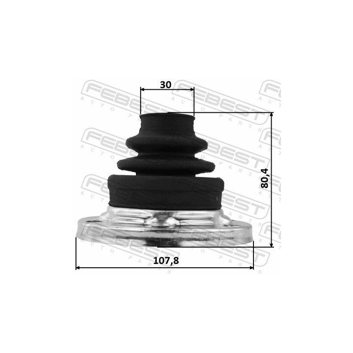 Gofruotoji membrana, kardaninis velenas FEBEST 1615-G463SA