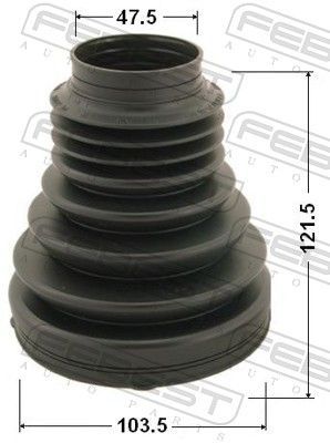 Gofruotoji membrana, kardaninis velenas FEBEST 2715P-XC90F