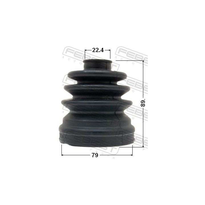 Gofruotoji membrana, kardaninis velenas FEBEST 0415-EA