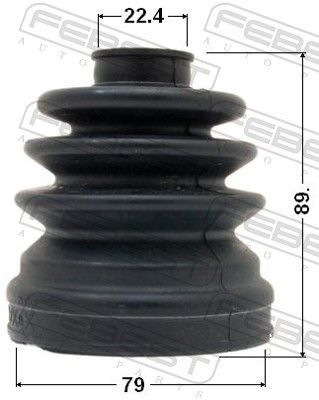 Gofruotoji membrana, kardaninis velenas FEBEST 0415-EA