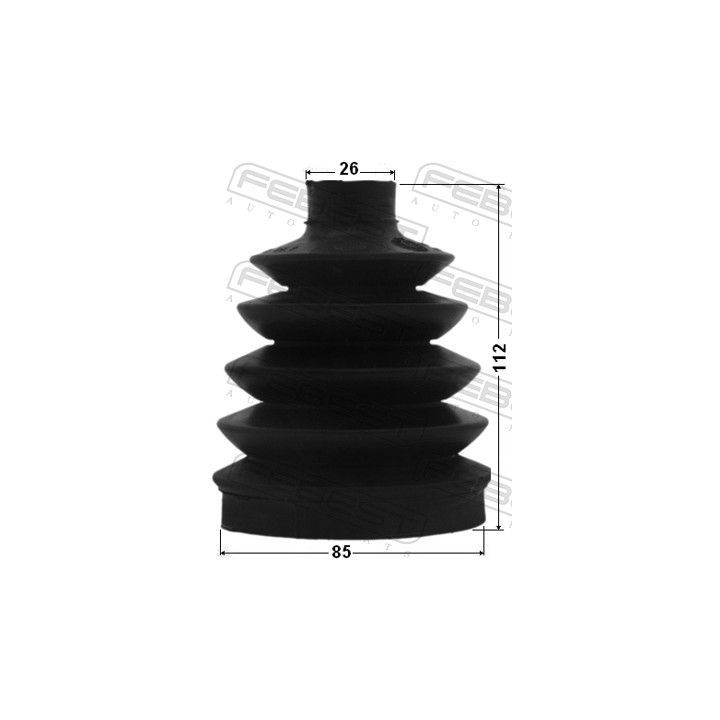 Gofruotoji membrana, kardaninis velenas FEBEST 0417P-EA3