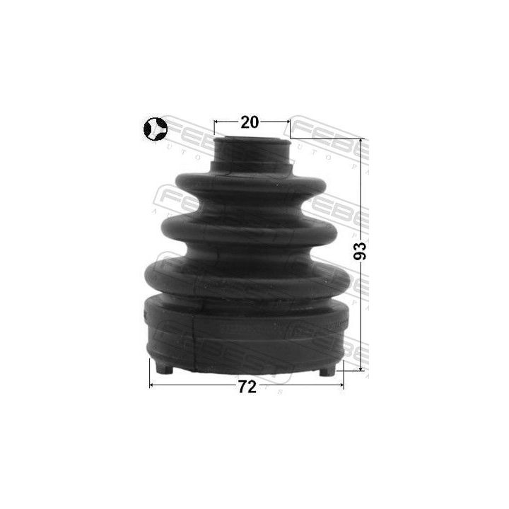 Gofruotoji membrana, kardaninis velenas FEBEST 0815-G12