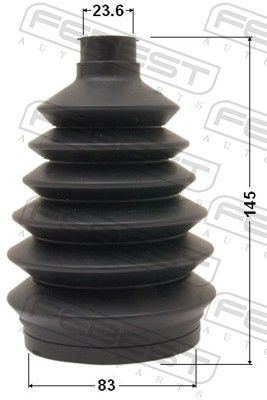 Gofruotoji membrana, kardaninis velenas FEBEST 1017P-LAN