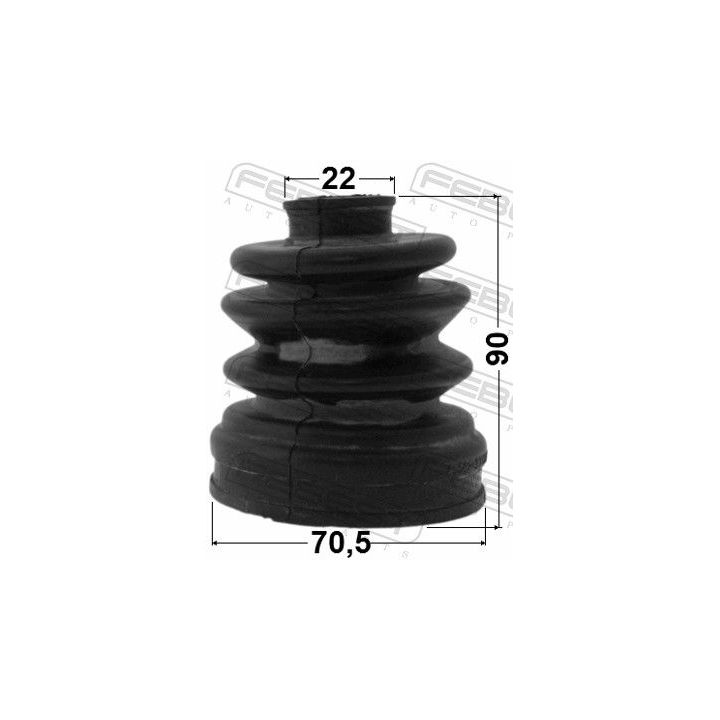 Gofruotoji membrana, kardaninis velenas FEBEST 1215-CM10R