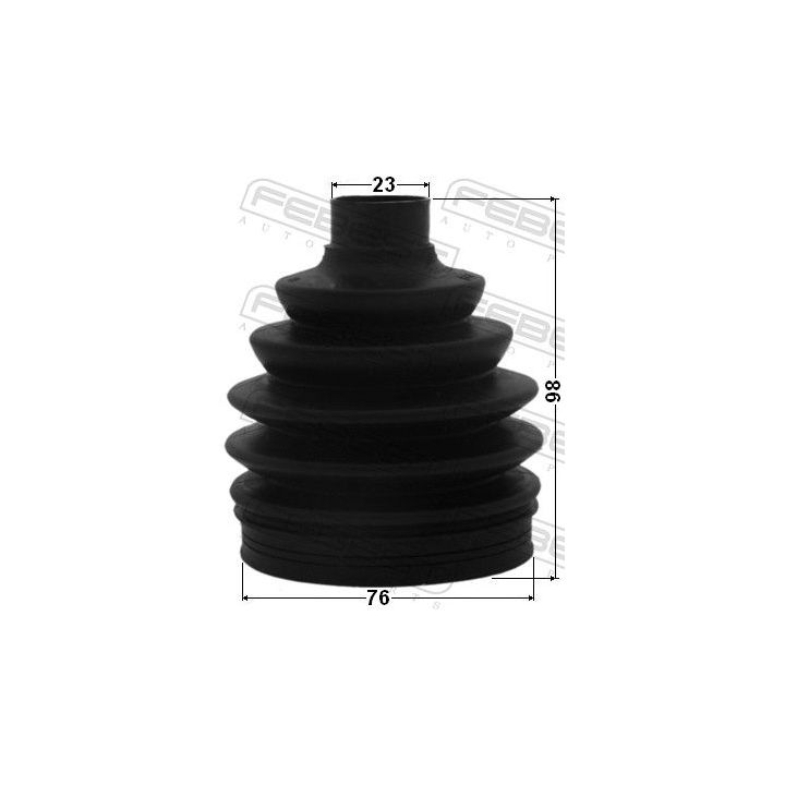 Gofruotoji membrana, kardaninis velenas FEBEST 2217P-SORR