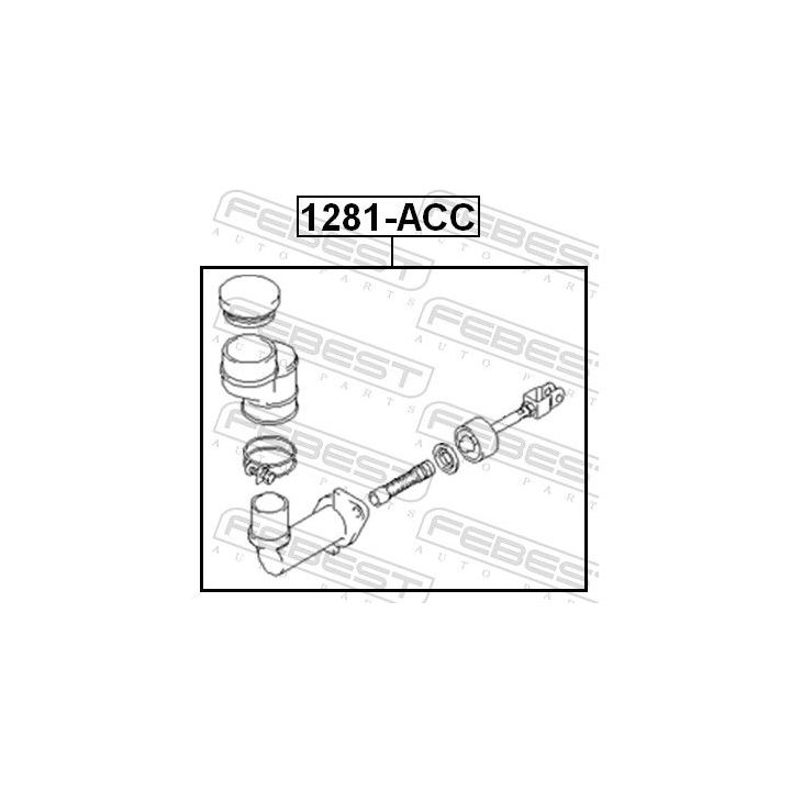 Pagrindinis cilindras, sankaba FEBEST 1281-ACC