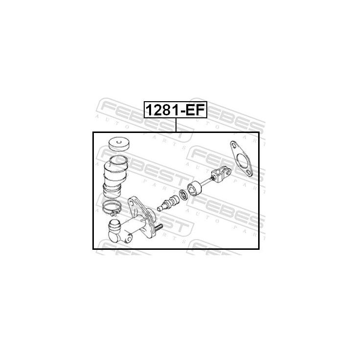 Pagrindinis cilindras, sankaba FEBEST 1281-EF