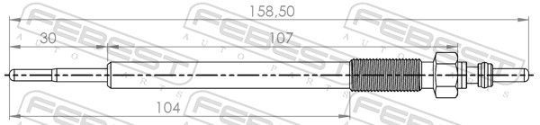 Kaitinimo žvakė FEBEST 05642-004