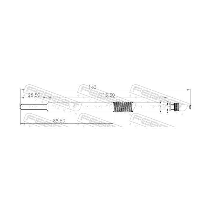 Kaitinimo žvakė FEBEST 24642-002