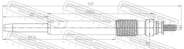 Kaitinimo žvakė FEBEST 25642-007