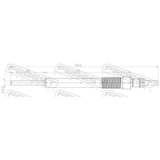 Kaitinimo žvakė FEBEST 25642-010