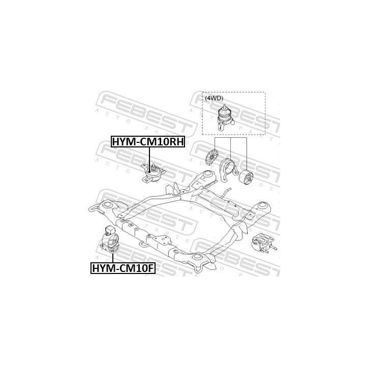 Variklio montavimas FEBEST HYM-CM10F