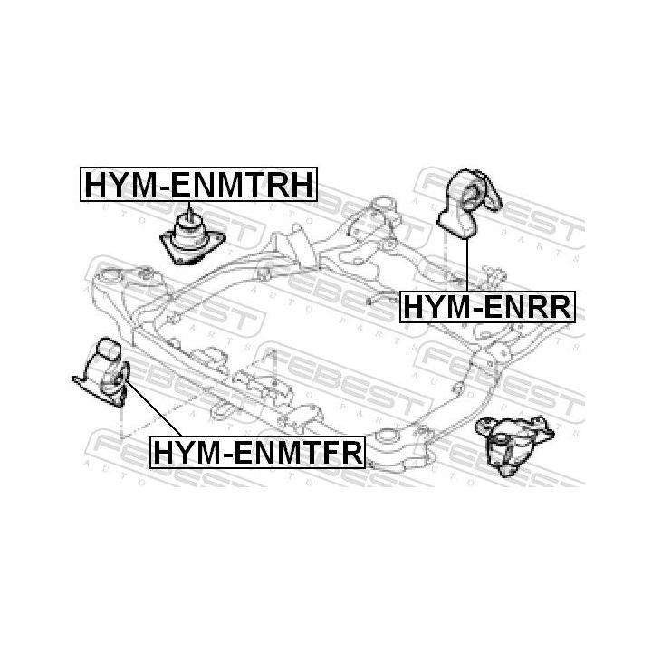 Variklio montavimas FEBEST HYM-ENMTFR